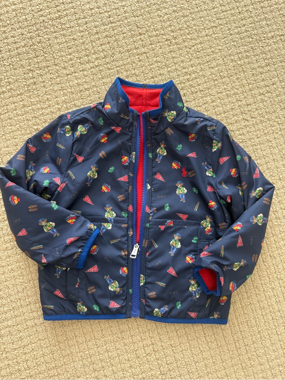 Polo Ralph Lauren Kids Navy Reversible Puffer Jacket - 4T